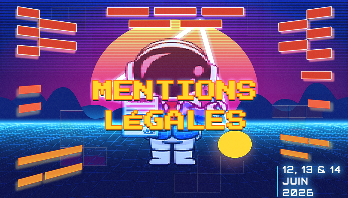 Section Mentions légales du RetroQuest Festival – 12, 13 & 14 Juin 2026